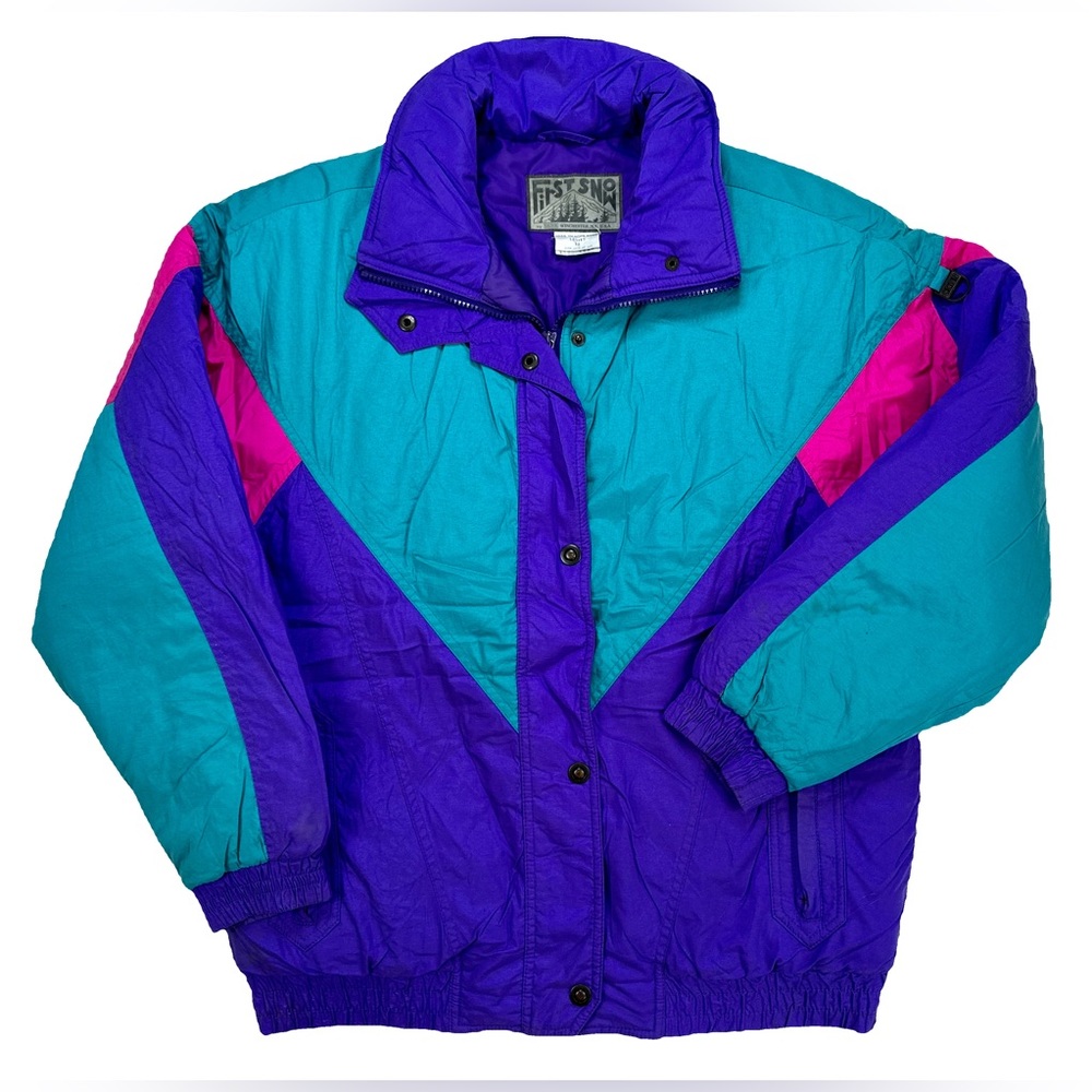 ❗️VINTAGE❗️80’s Vibrant Snow Jacket